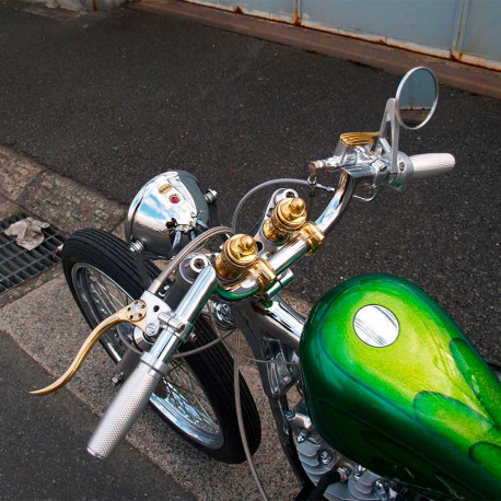 LEVIER D EMBRAYAGE KUSTOM TECH EN LAITON ET ALUMINIUM POLI