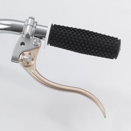 LEVIER D EMBRAYAGE KUSTOM TECH EN LAITON SATINE ET ALUMINIUM POLI