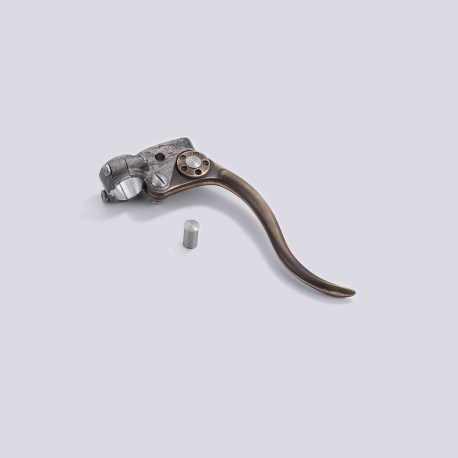 LEVIER DE FREIN KUSTOM TECH EN ALUMINIUM ET LAITON BRUT