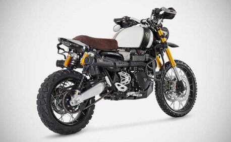 LIGNE COMPLETE 2 SORTIES INOX ZARD TRIUMPH SCRAMBLER 1200