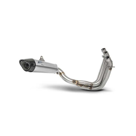 Ligne complète 3 en 1 inox Euro 5 avec embout carbone Triumph trident 660 Zard