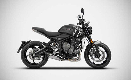 Ligne complète 3 en 1 inox Euro 5 avec embout carbone Triumph trident 660 Zard