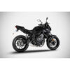 Ligne complète d'échappement basse inox mt07 et xsr 700 Zard