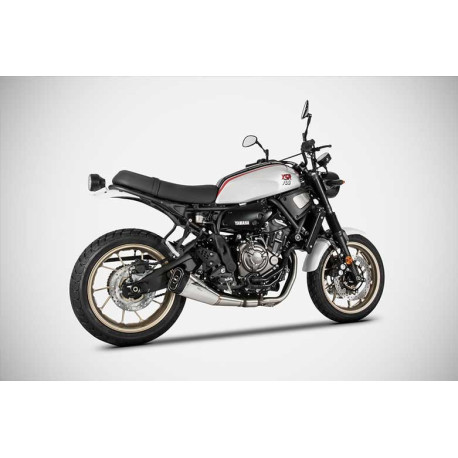 Ligne complète d'échappement basse inox mt07 et xsr 700 Zard