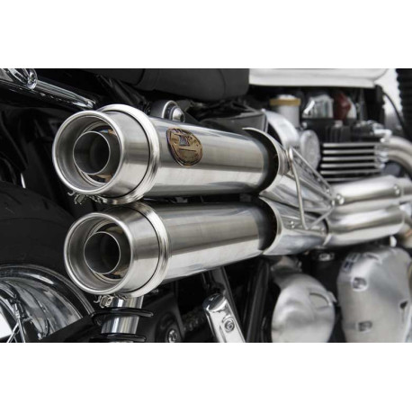Ligne complète d'échappement haute 2 en 2 inox racing Zard