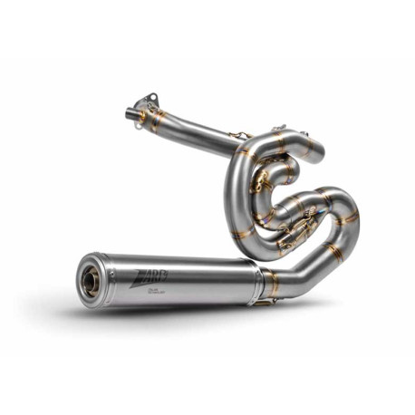 Ligne complète d'échappement inox carbone Zard