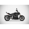 Ligne complète inox 2 en 1 en 2 Ducati x diavel Zard