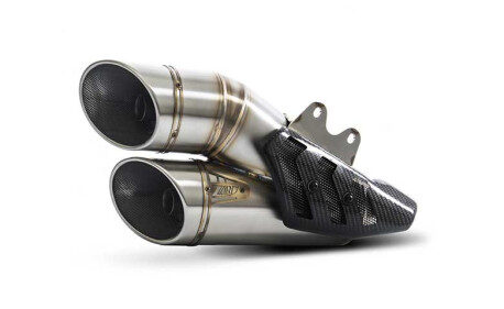 Ligne complète inox 2 en 1 en 2 Ducati x diavel Zard