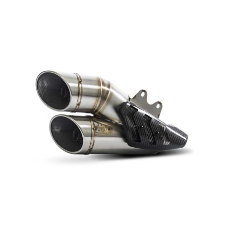 Ligne complète inox 2 en 1 en 2 Ducati x diavel Zard