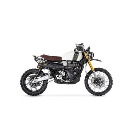 LIGNE COMPLETE INOX ZARD 2 EN 2 TRIUMPH SCRAMBLER 1200