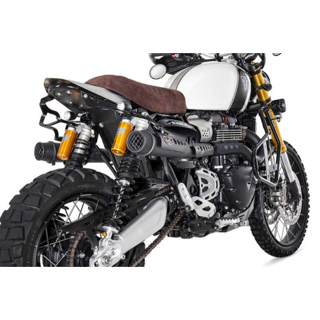 LIGNE COMPLETE INOX ZARD 2 EN 2 TRIUMPH SCRAMBLER 1200