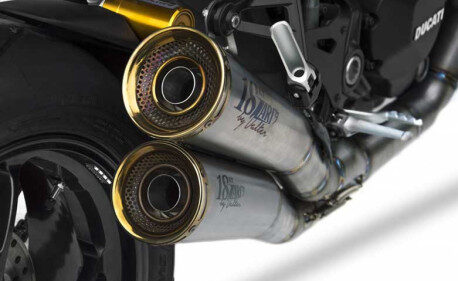 Ligne d'échappement 2 en 1 en 2 inox Ducati monster 1200 s Zard