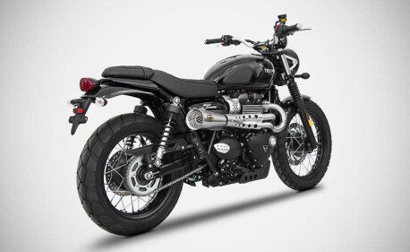 Ligne d'échappement tiger 70 haut inox Zard