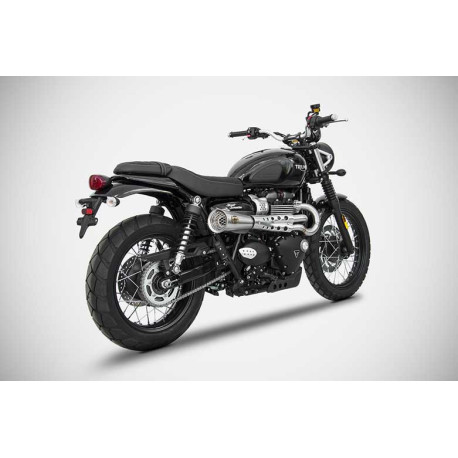 Ligne d'échappement tiger 70 haut inox Zard