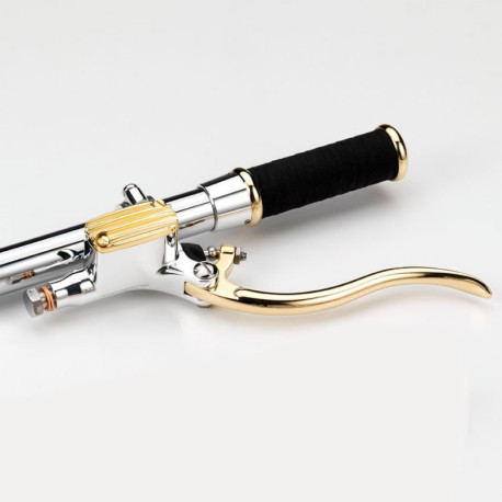 MAITRE CYLINDRE D EMBRAYAGE 14MM EN ALUMINIUM ET LAITON POLI