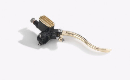 MAITRE CYLINDRE DE FREIN 12MM ALUMINIUM NOIR ET LAITON POLI