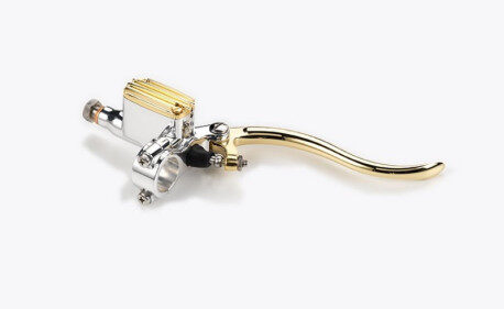 MAITRE CYLINDRE DE FREIN 14MM EN ALUMINIUM ET LAITON POLI