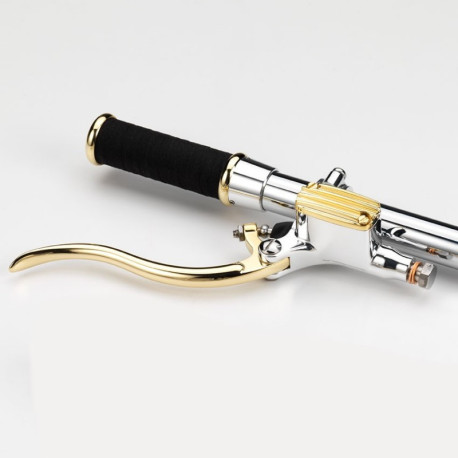 MAITRE CYLINDRE DE FREIN 14MM EN ALUMINIUM ET LAITON POLI