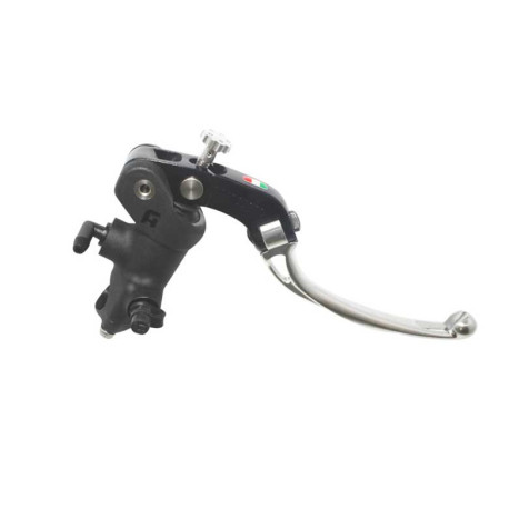 Maitre cylindre de frein avec corps noir 14x20 , levier repliable version coloré