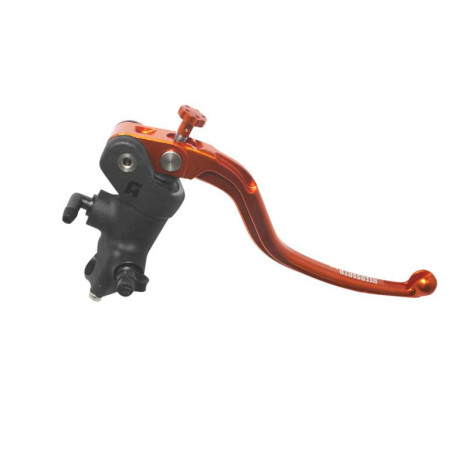 Maitre cylindre de frein avec corps noir 15x20 , levier fixe version coloré