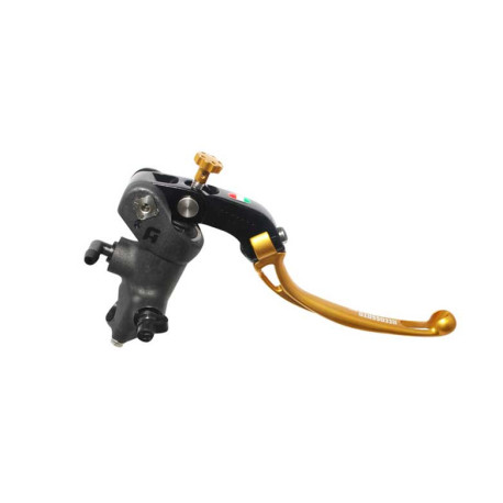 Maitre cylindre de frein forgé avec corps noir PRS 17x17-18-19 ,levier repliable