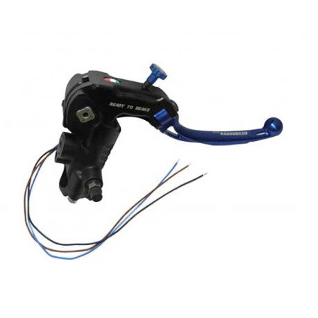 Maitre cylindre de frein usiné CNC PRS 17x17-18-19 avec levier repliable