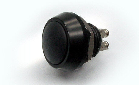 MINI BOUTON POUSSOIR M12 NOIR
