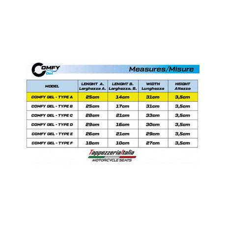 MOUSSE DE SELLE UNIVERSEL TAPPEZZERIA