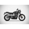 PAIRE DE SILENCIEUX SIX DAY TRIUMPH SCRAMBLER 900 2017-2022
