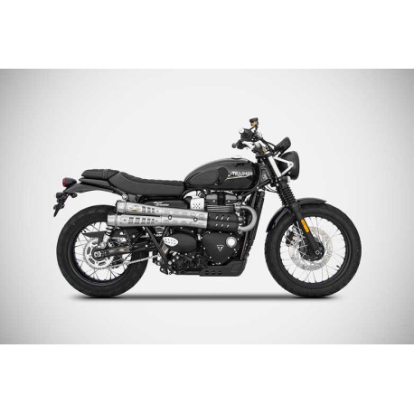 PAIRE DE SILENCIEUX SIX DAY TRIUMPH SCRAMBLER 900 2017-2022