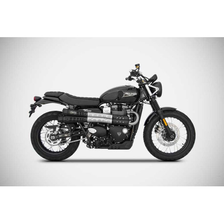 PAIRE DE SILENCIEUX SIX DAY TRIUMPH SCRAMBLER 900 2017-2022