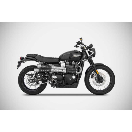 PAIRE DE SILENCIEUX SIX DAY TRIUMPH SCRAMBLER 900 2017-2022