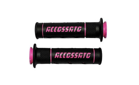 PAIRE POIGNEE STREET RACING LOGO ACCOSSATO BLEU