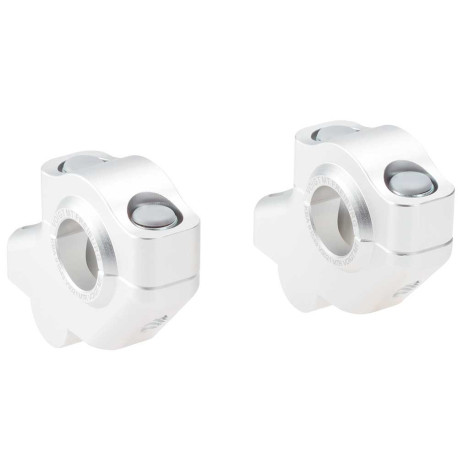 PAIRE REHAUSSEURS DE GUIDON 30 MM AVEC DÉPORT 21 MM POUR GUIDON 22 MM