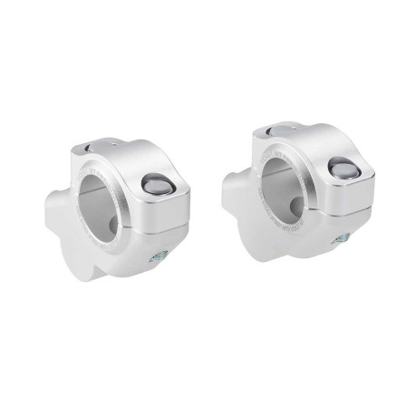 PAIRE REHAUSSEURS DE GUIDON 30 MM AVEC DÉPORT 21 MM POUR GUIDON 28.6 MM