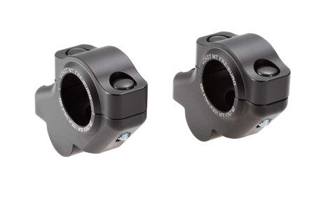 PAIRE REHAUSSEURS DE GUIDON 30 MM AVEC DÉPORT 21 MM POUR GUIDON 28.6 MM