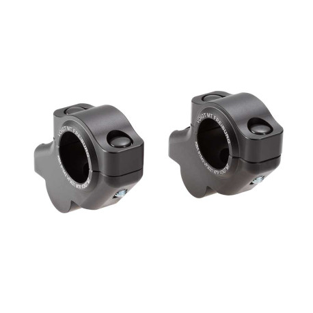 PAIRE REHAUSSEURS DE GUIDON 30 MM AVEC DÉPORT 21 MM POUR GUIDON 28.6 MM