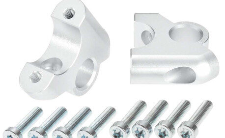 PAIRE REHAUSSEURS DE GUIDON AVEC DÉPORT 30 MM DE HAUTEUR ET 24 MM DE PLUS bmw