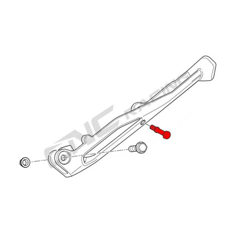 Pion béquille latérale