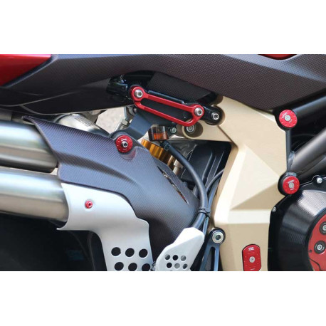 Plaques remplacement repose-pieds passager Mv Agusta