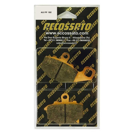 Plaquette De Frein arrière (ou avant suivant modèle) Accossato AGPP102 (dimensio