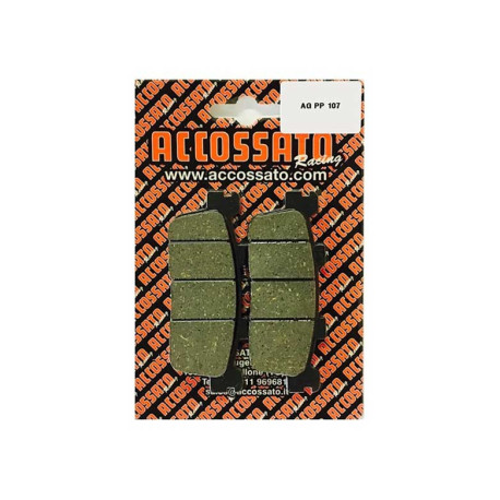Plaquette De Frein arrière (ou avant suivant modèle) Accossato AGPP107 (dimensio