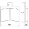 Plaquette De Frein arrière (ou avant suivant modèle) Accossato AGPP31 (dimension