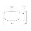 Plaquette De Frein arrière (ou avant suivant modèle) Accossato AGPP41 (dimension