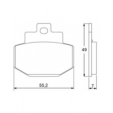 Plaquette De Frein arrière (ou avant suivant modèle) Accossato AGPP41 (dimension