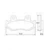 Plaquette De Frein arrière (ou avant suivant modèle) Accossato AGPP73 (dimension
