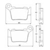 Plaquette De Frein arrière (ou avant suivant modèle) Accossato AGPP80 (dimension