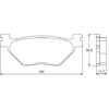 Plaquette De Frein arrière (ou avant suivant modèle) Accossato AGPP81 (dimension