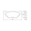 Plaquette De Frein arrière (ou avant suivant modèle) Accossato AGPP81 (dimension