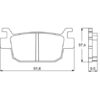 Plaquette De Frein arrière (ou avant suivant modèle) Accossato AGPP95 (dimension